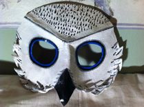 Handmade Leather Owl Masks 1 small
