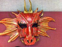 Hand-Made Leather Dragon Mask 3 small