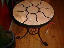 Two Tone Marbly Concrete Sun Table 1 small