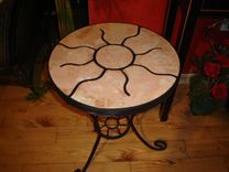 Two Tone Marbly Concrete Sun Table 2 small