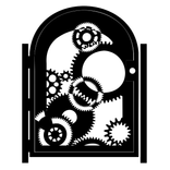 Custom Steel Gate - Clockwork Design - Decorative Wall Panel - Handmade - Garden Gate 2 small