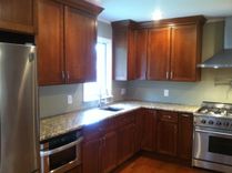 Modern Cherry Custom Kitchen Cabinets 2 small