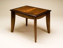 Figured Walnut And Wenge Side Table 2 small