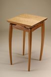 Mahogany And Quilted Maple Side Table 2 small