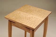 Mahogany And Quilted Maple Side Table 1 small