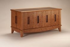 Low Cabinet Of Figured Cherry, Camphor Burl And Wenge 1 small