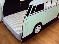 Surfer Mini-Bus Twin Kids Bed Frame - Handcrafted - Themed Children's Bedroom Furniture 6 small