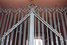 Gates. Blacksmith Forged Double Gates. 3 small