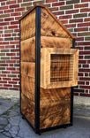 Rustic Industrial Barn Board Hostess / Host / Wait Staff Station / Stand / Reception Desk In Honey 5 small