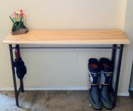 Hickory Topped Entrance Table 2 small