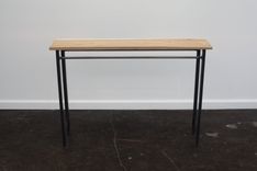 Hickory Topped Entrance Table 1 small