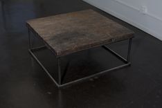 Maple Topped Industrial Coffee Table 1 small