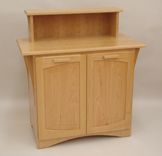 Solid Cherry Recycling Cabinet 2 small