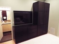 Contemporary Walnut Bedroom Set 4 small