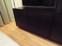 Contemporary Walnut Bedroom Set 5 small