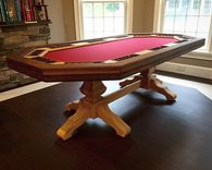 Hardwood Poker Table // Game Table //Man Cave Centerpiece! 6 small