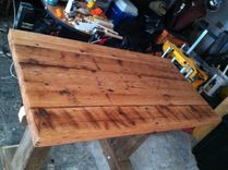 Recoverd Barn Wood Dining Table 5 small