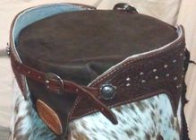 Hair On Cowhide Chinks. 3 small