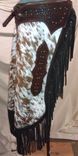 Hair On Cowhide Chinks. 5 small