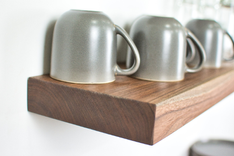 Thick Floating Shelves, Thick Wood Shelves, Chunky Floating Shelves, Heavy Shelves, 2 Inch 2 small