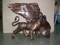 Bronze School Macot Bronze Sculpture Missouri Western University 6 small