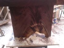 Solid Black Walnut Coffee Table With With Live Edge 3 small