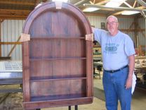Black Walnut Display Cabinet Arts And Crafts Style 1 small