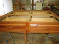 Platform Bed Rustic Cypress Wood 1 small