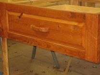 Platform Bed Rustic Cypress Wood 3 small