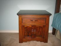 Bed Side Cabinet White Oak 1 small