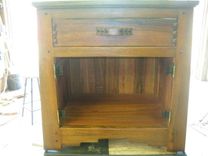 Bed Side Cabinet White Oak 2 small