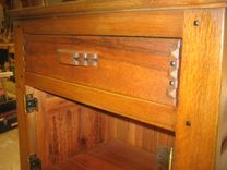 Bed Side Cabinet White Oak 6 small