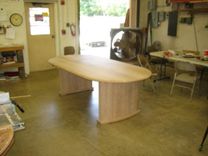 Quarter Sawn White Oak Small Conference Table 8 small