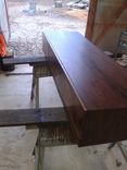 Walnut Desk With Three Drawers No Base 2 small