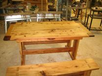 Hickory And Oak Mission Style Dining Table 1 small