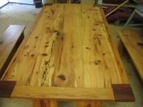 Hickory And Oak Mission Style Dining Table 2 small