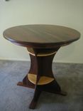 Black Walnut And Ash Tall Dining Table. 1 small