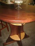Black Walnut And Ash Tall Dining Table. 2 small