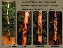 Wood Anniversary,Retirement Gift,Hiking Stick,Walking Stick,Cane,Hikers Gift 3 small