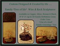 Mother Gift,Grandmother Gift Birthstone Tree,Family Tree,Family Tree,Tree Sculpture,Tree Of Life 3 small