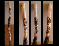 Wood Anniversary,Retirement Gift,Hiking Stick,Walking Stick,Cane,Hikers Gift 9 small