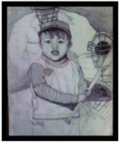 Children's Portraits.Portrits, Custom, Hand Drawn, Child Portraits,Baby Portraits 3 small