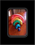 Learning Toys, Wooden Toys, Rainbow Stackers, Child Toys, Waldorf Toys, Rainbow, Wood Toys 2 small