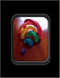 Learning Toys, Wooden Toys, Rainbow Stackers, Child Toys, Waldorf Toys, Rainbow, Wood Toys 3 small