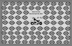 Biker Wedding,Biker Decor,Wedding Guest Book Alternative, Wedding Art! 1 small