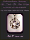 Spiritual,Magick Wand,Crystal Wand,Alter Pentacle,Pentagram Jewelry,Wicca,Wiccan,Mother Earth 5 small