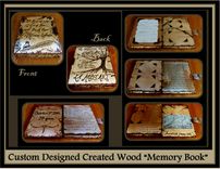 Gifts For Men, Wood, Photo album, Memory Book, Gifts For Women, Wood Books, Journal 2 small