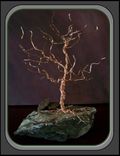 Tree Of Life Wire Art Tree Sculpture Copper Or Silver Tree On Natural Rock Base 1 small