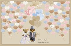 Roses And Hearts, Wedding Guest Book Alternative, Wedding Guest Book, Wedding Memorabilia 4 small