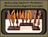 Cabin Decor,Tiny Forrests, Tree Sculptures, Tree Art, Nature Art, Trees 4 small